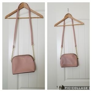 Pink cross body purse